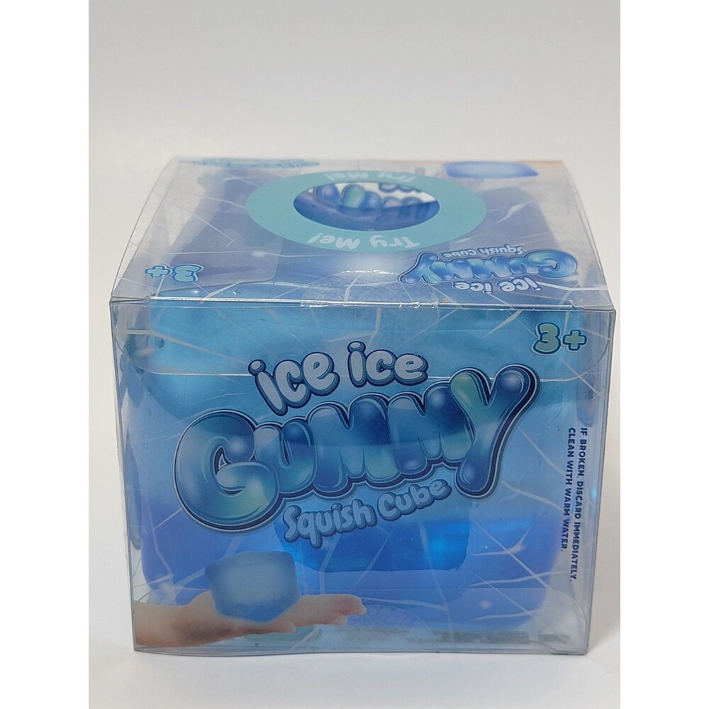 ICE ICE Gummy Squishy Cube Squeezable Stress Reliever Sensory XL Fast Shipping